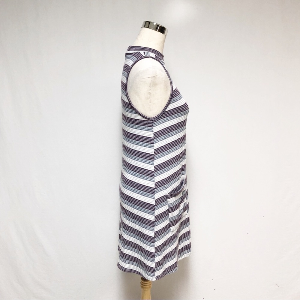 Altar’d State Ribbed Mock Neck Striped Dress - Picture 5 of 7